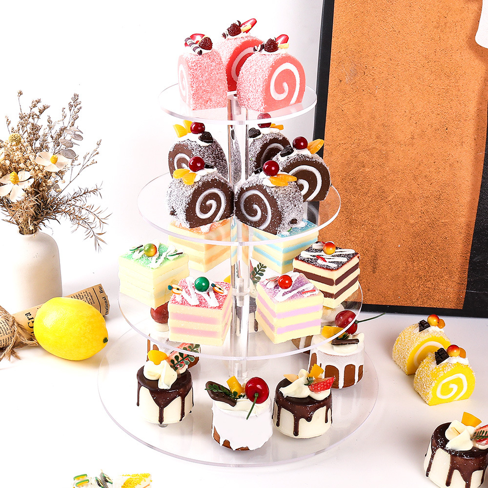 5 Tier Square Acrylic Cupcake Stand